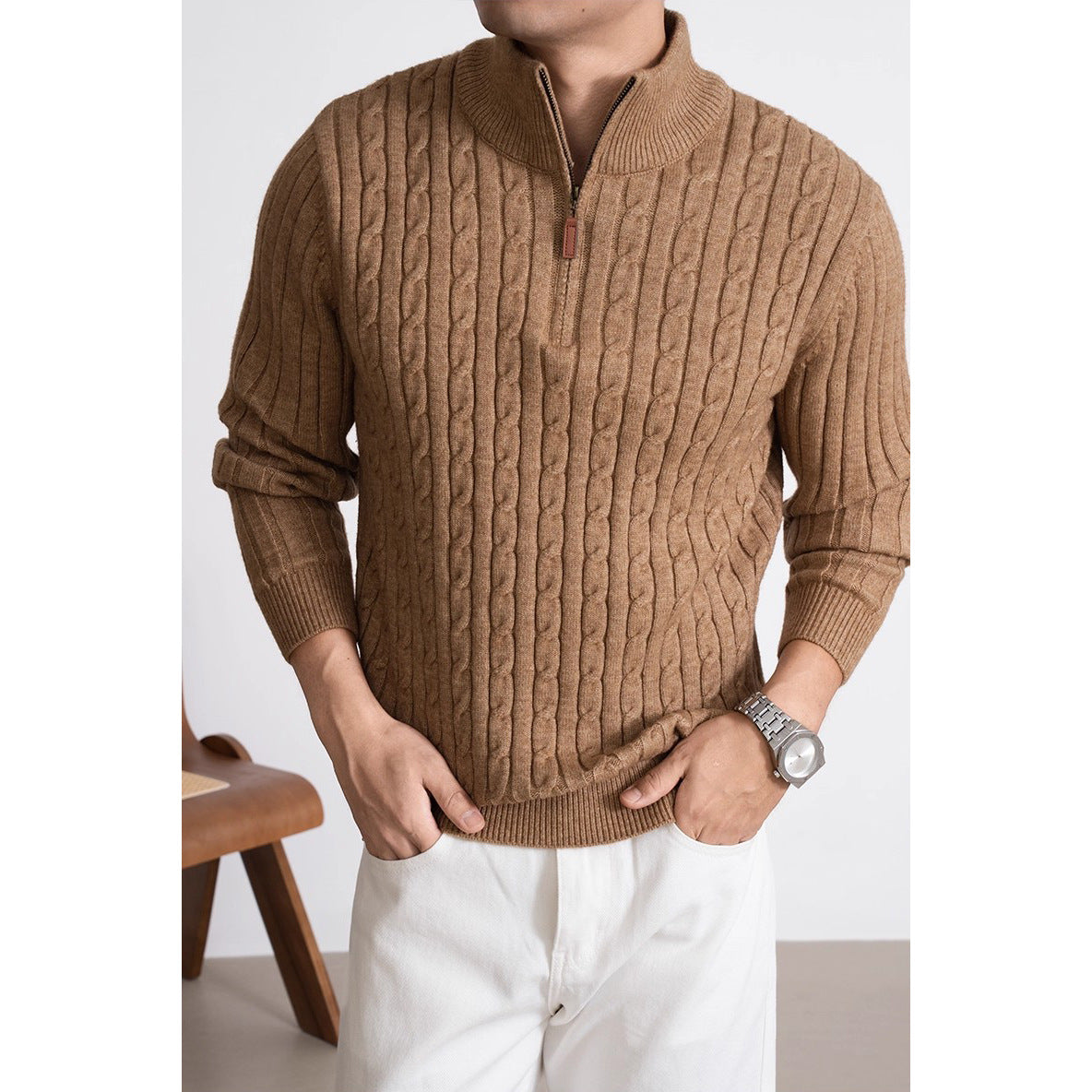 Half Zip - Cashmere Blend