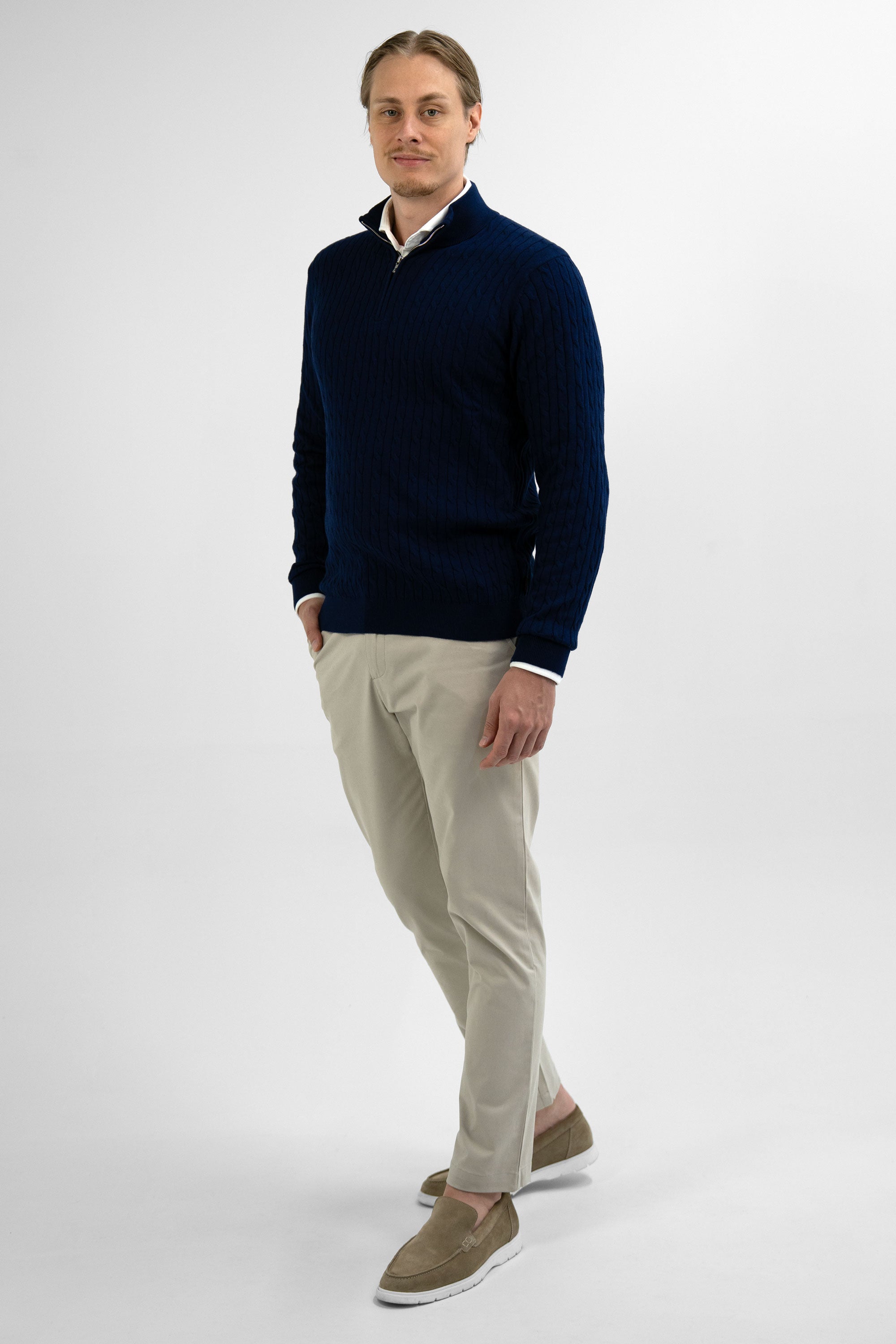 Half Zip - Cashmere Blend