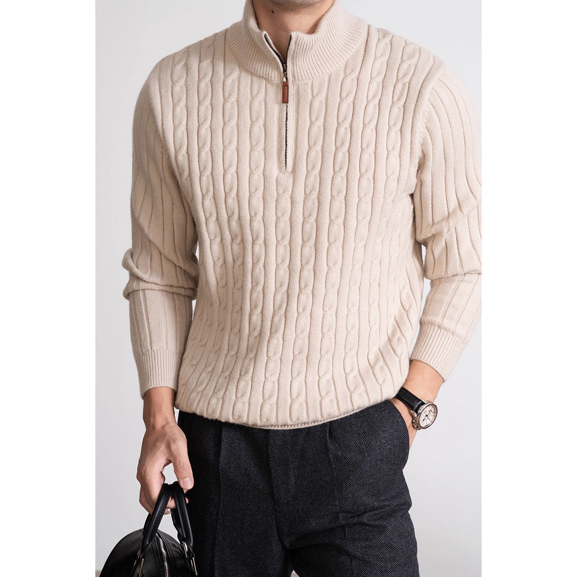 Half Zip - Cashmere Blend