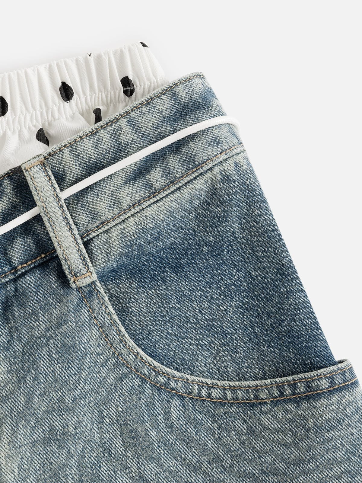 Urban Double Waist Super Baggy Jeans