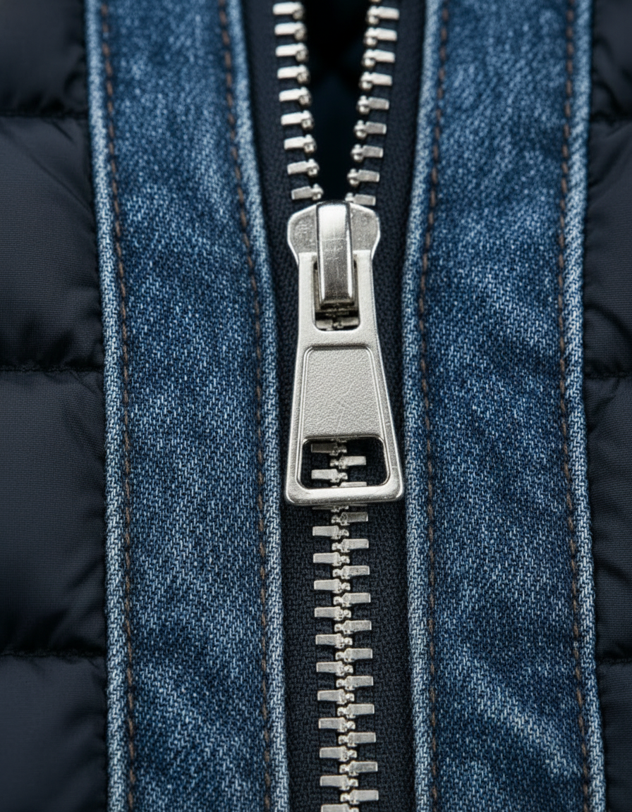 All-Season Hybrid Quilted Denim Jacket